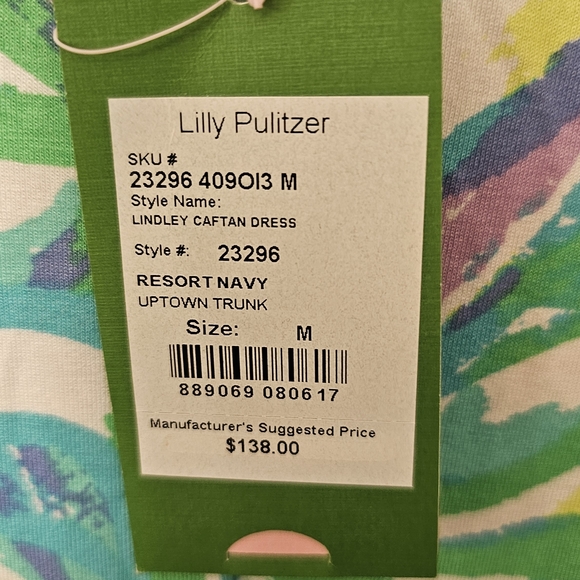 NWT Lilly Pulitzer Lindley Caftan Dress Size M - Picture 3 of 3